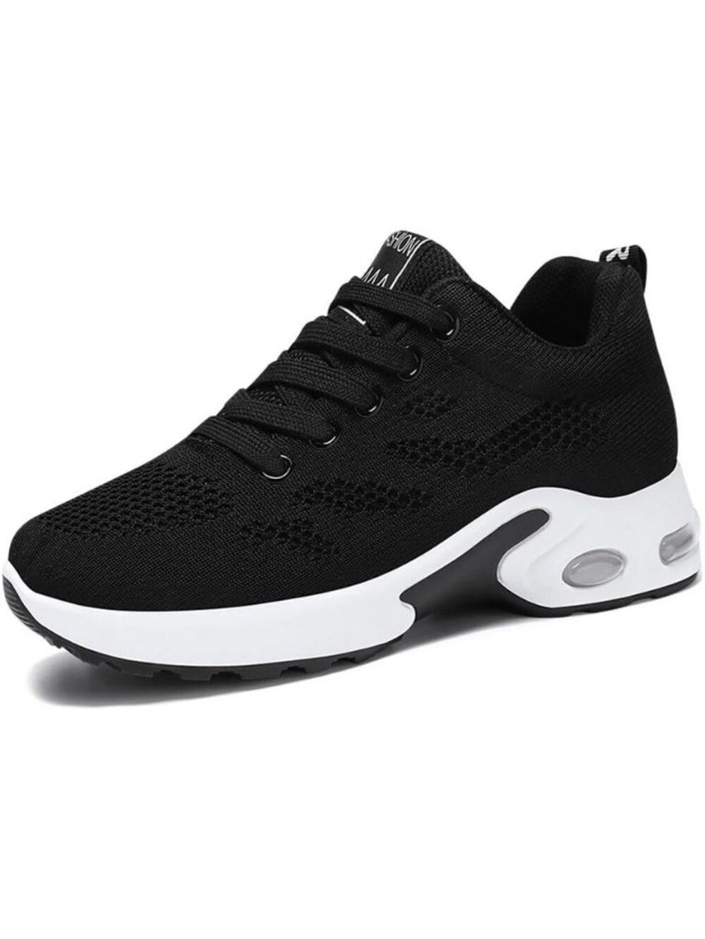 Women's Black Mesh Comfortable Lightweight Casual Gym Work Fashion Sneakers Shoe